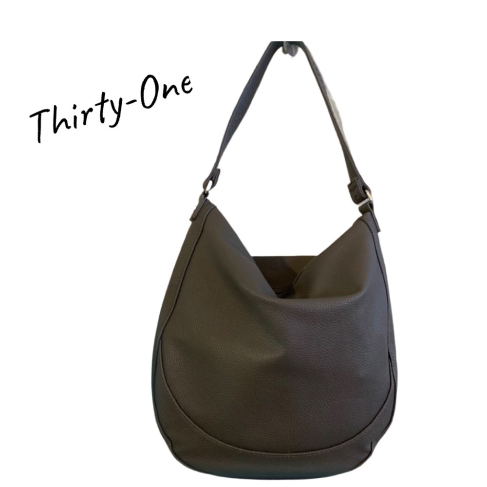Jewell by Thirty-One Pebbled Faux Leather Shoulder/Hobo Bag